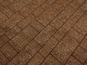 Тротуарная плитка 60мм бассировка, коричневый, Инсбрук Тироль
