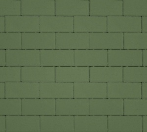 Тротуарная плитка 40мм гладкая, зеленая, Прямоугольник