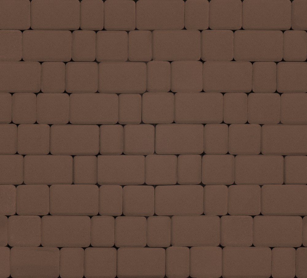 Тротуарная плитка 40мм гладкая, коричневая, Инсбрук Альт
