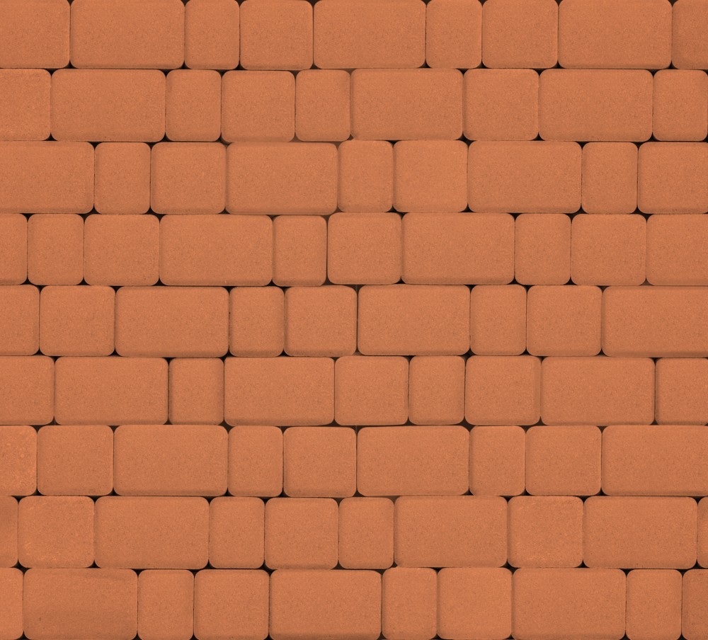 Тротуарная плитка 60мм гладкая, оранжевая, Инсбрук Альт