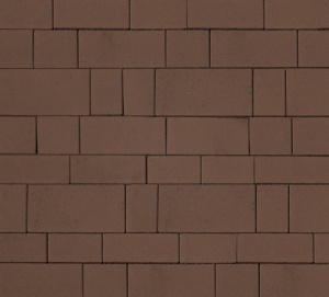 Тротуарная плитка 60мм гладкая, коричневая, Инсбрук Тироль