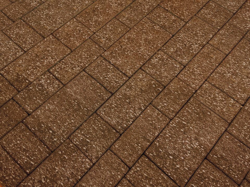 Тротуарная плитка 60мм бассировка, коричневый, Инсбрук Тироль