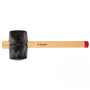 Киянка резиновая, деревянная ручка 450г Зубр
